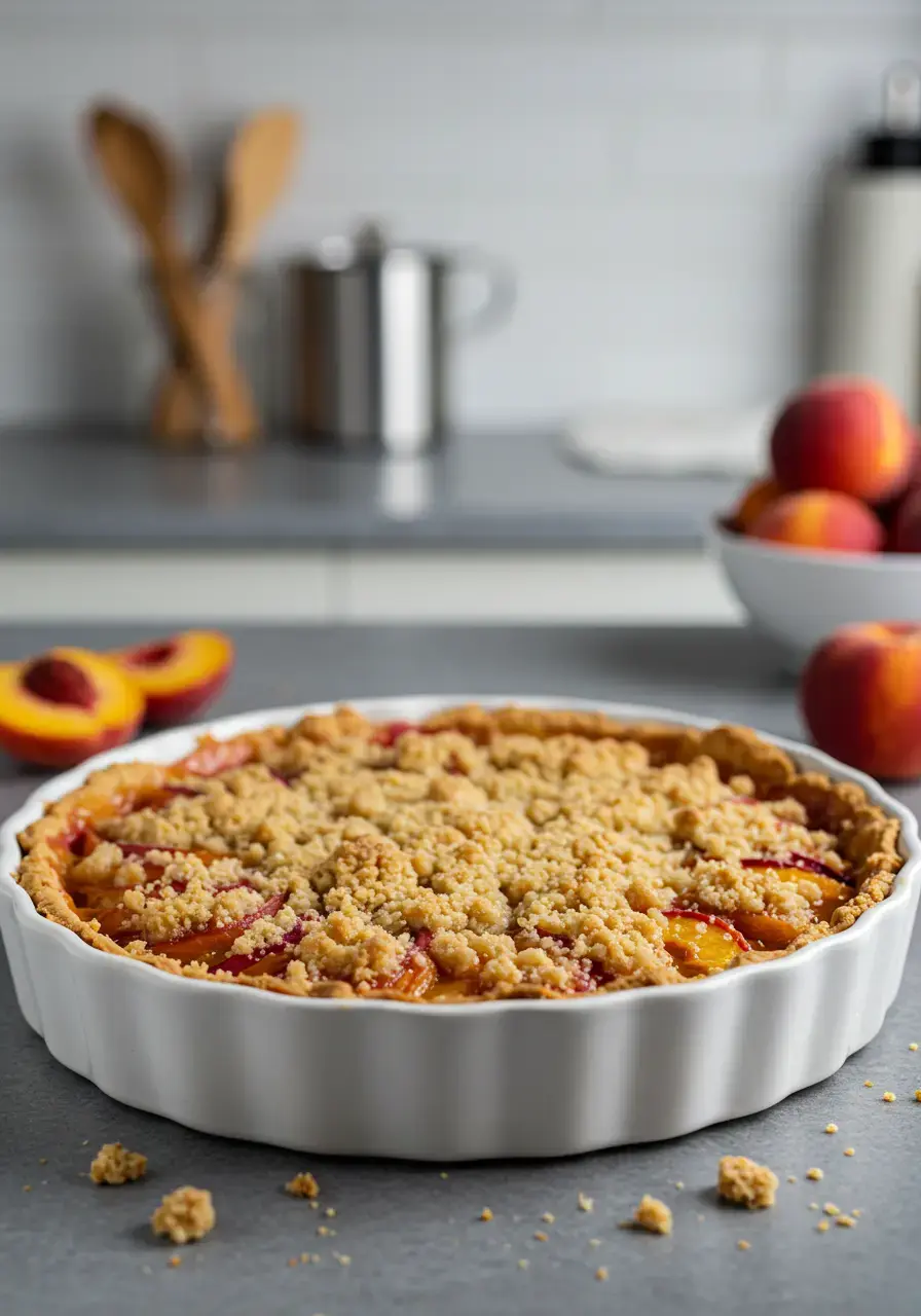 Peach Crumble Pie