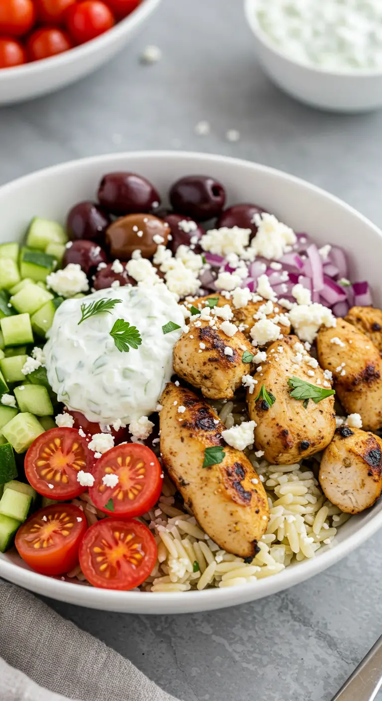 Greek Chicken Power Bowls
