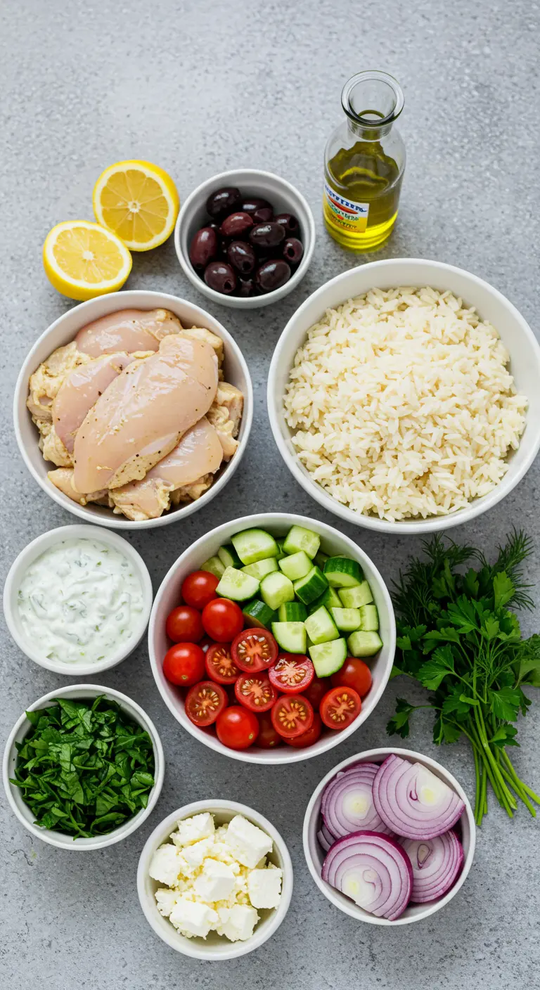 Greek Chicken Power Bowls