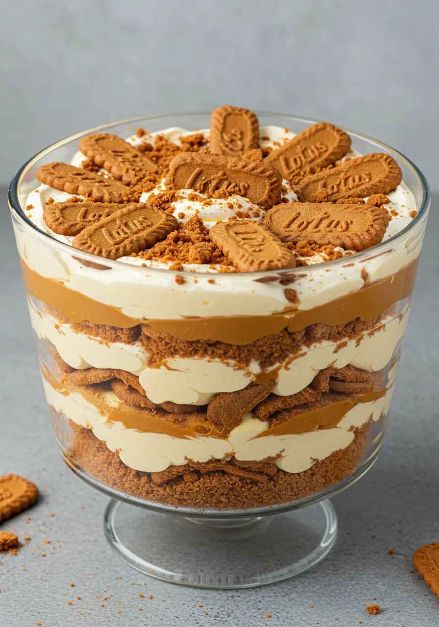 Lotus Biscoff Trifle: Easy, Creamy, and Irresistible
