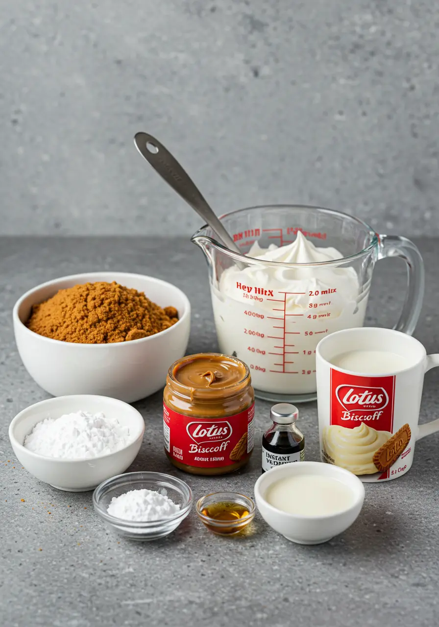 Lotus Biscoff Trifle: Easy, Creamy, and Irresistible 3 Biscoff Trifle ingredient
