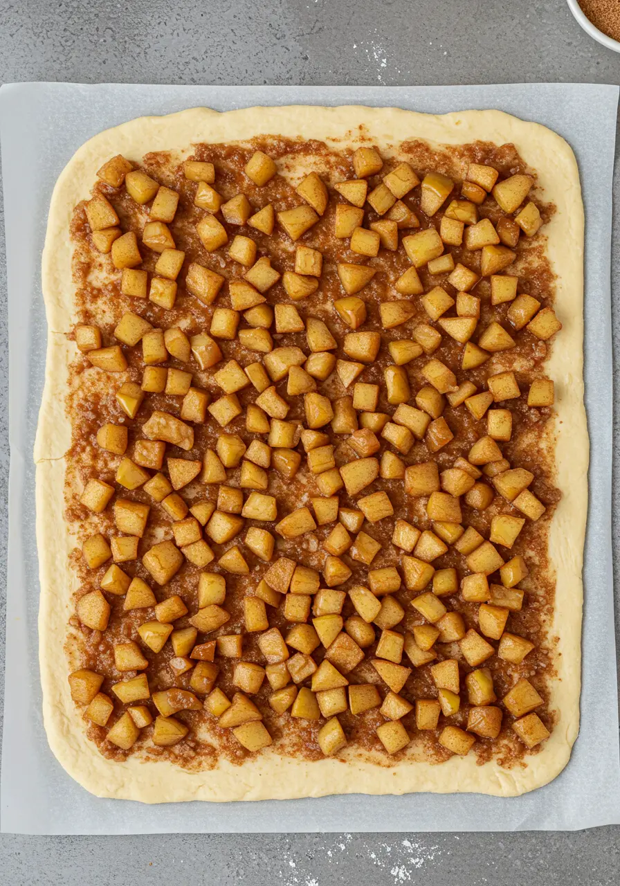 Apple Pie Cinnamon Rolls 11 Assemble Rolls 2