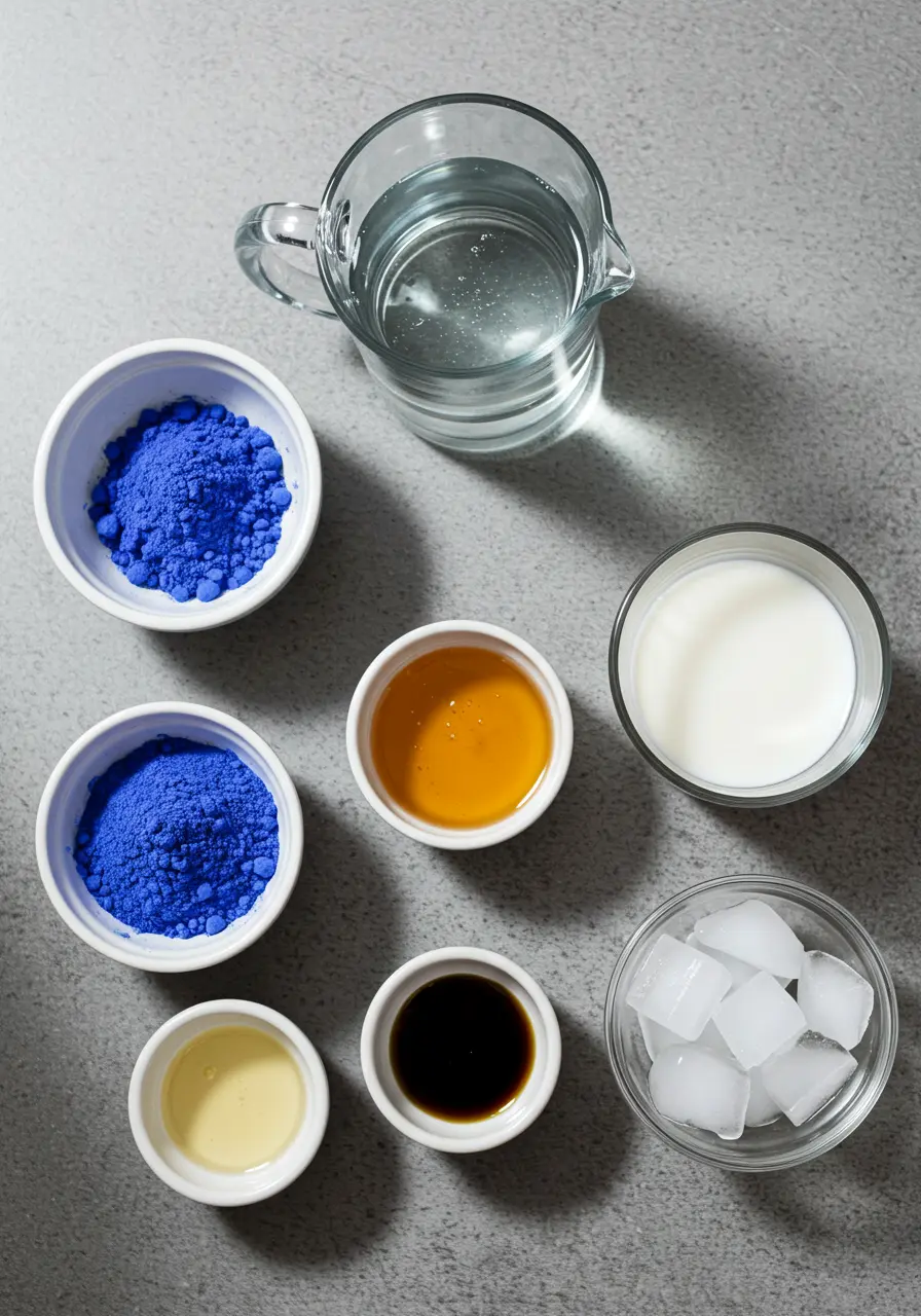 Butterfly Pea Milk Tea (Mermaid Latte) 5 Blue Matcha