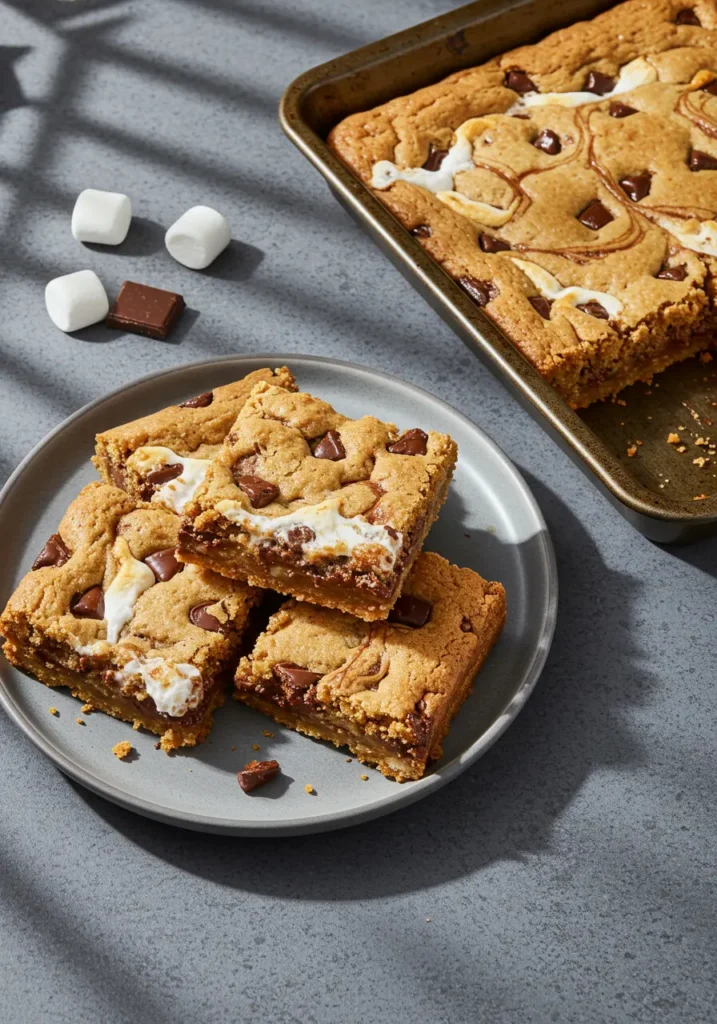 S'mores Cookie Dough Bars 6 Smores Bars