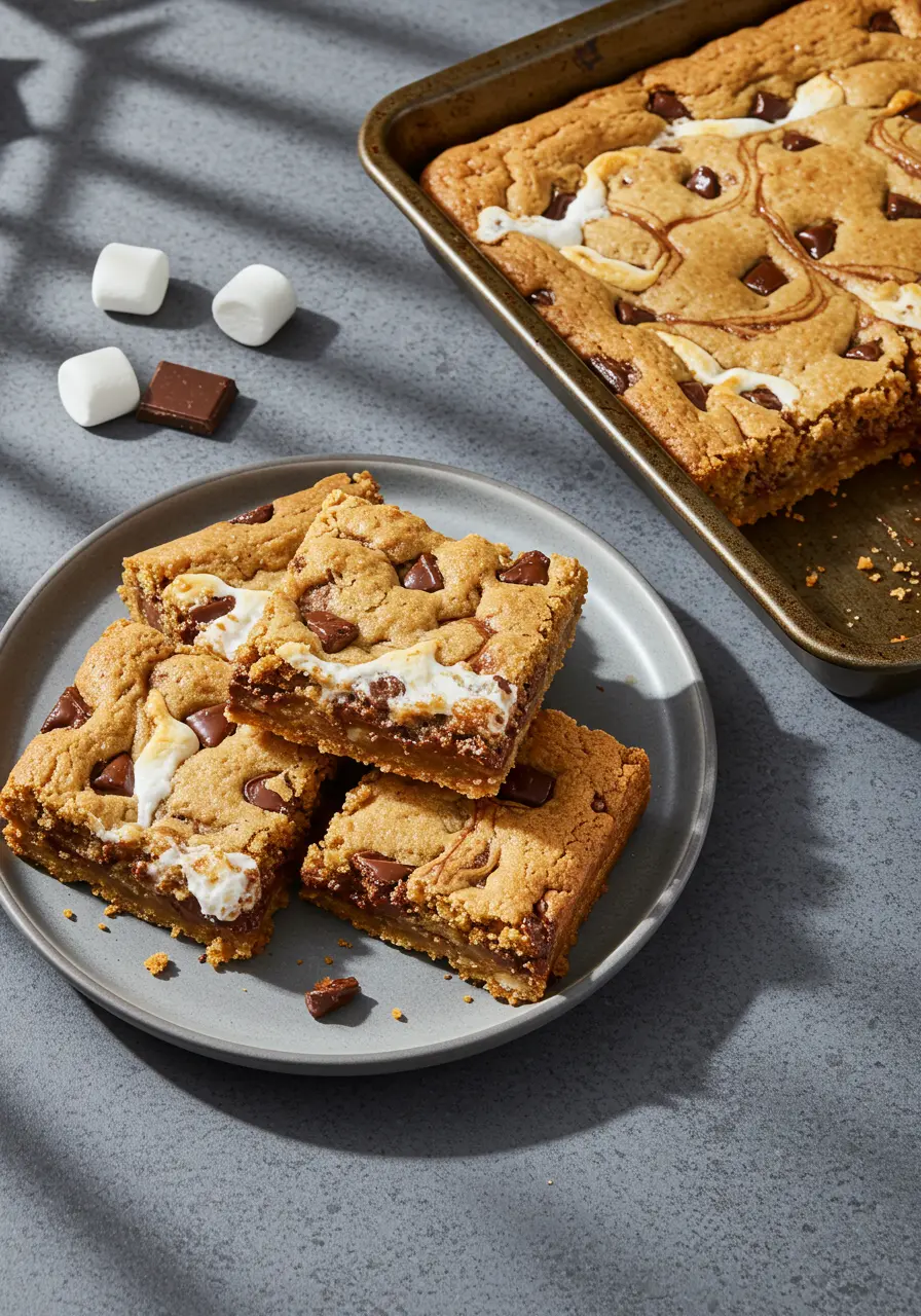 S’mores Cookie Dough Bars