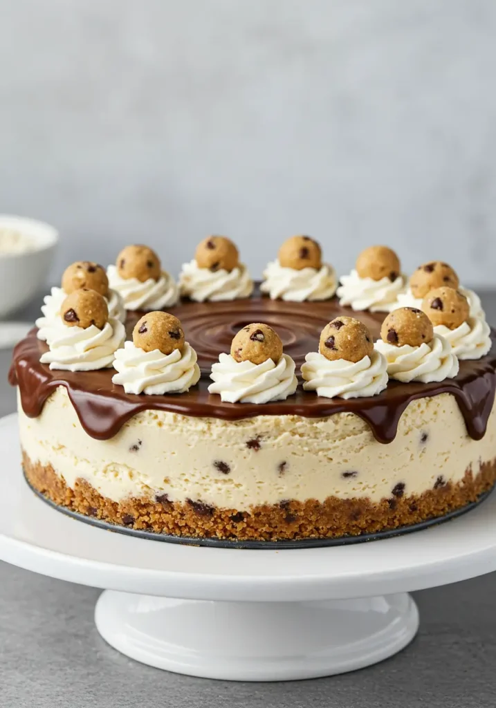 No Bake Cookie Dough Cheesecake 4 no bake cheesecake with cookie dough