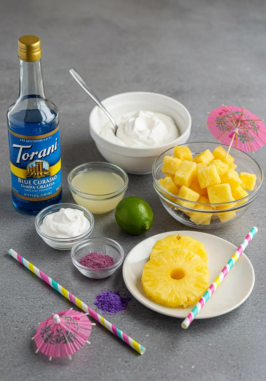 Galaxy Piña Colada: Easy Non-Alcoholic Tropical Mocktail 3 Galaxy Piña Colada ingredient