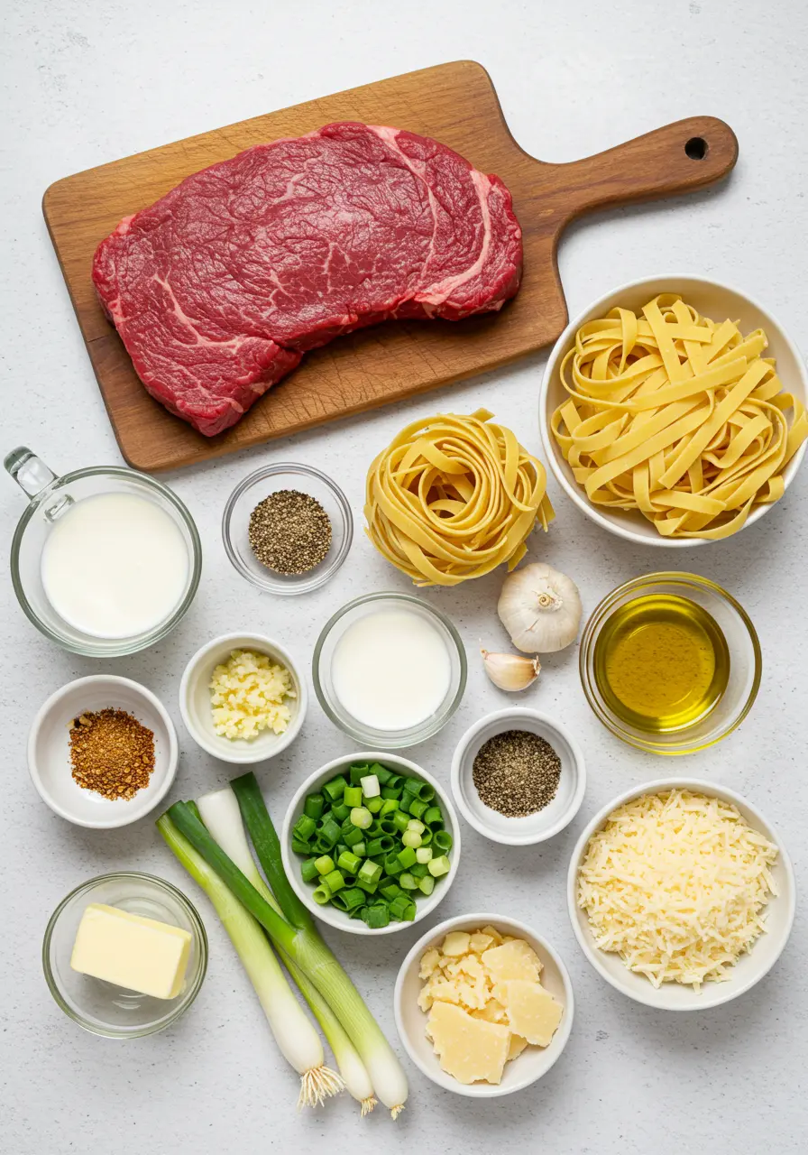 Garlic Butter Steak Alfredo 7 Garlic Butter Steak with Parmesan Alfredo