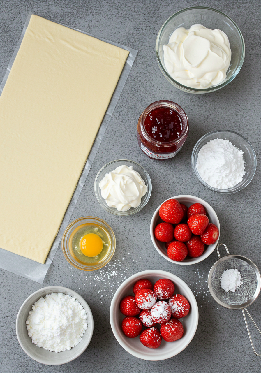 Strawberries & Cream Pastry Puffs 5 Image fx 14 2