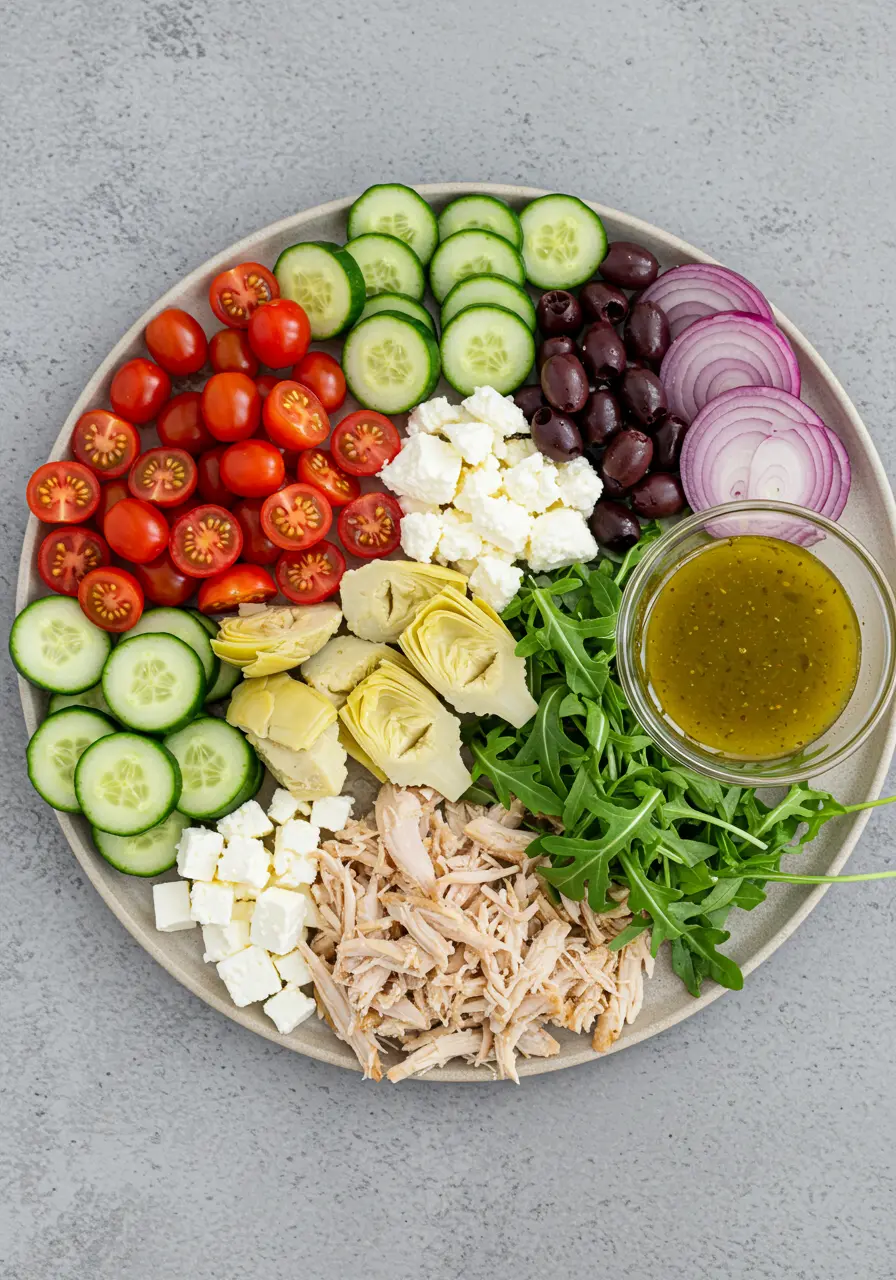 Mediterranean Chicken Pasta Salad 3 Mediterranean Chicken Pasta Salad 2