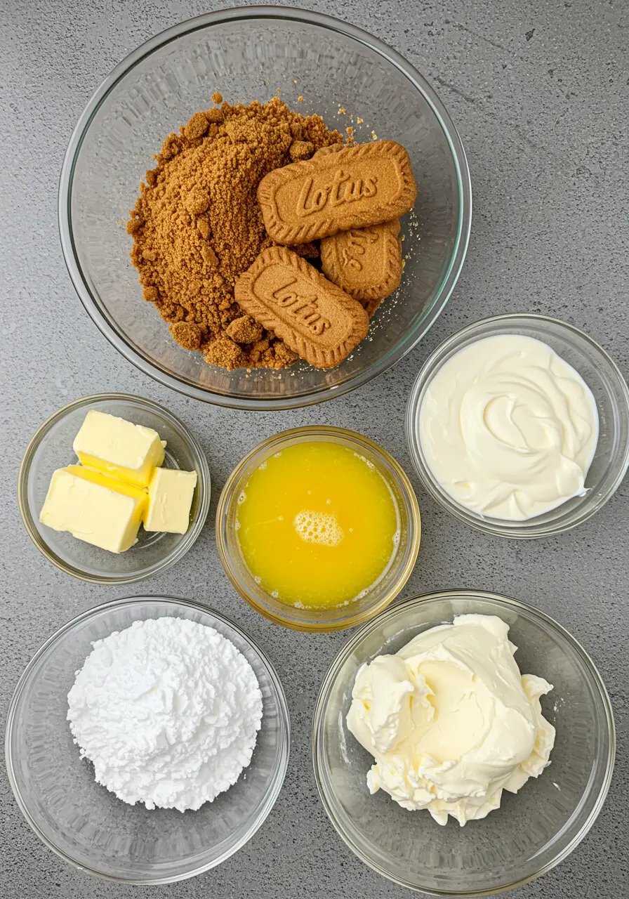 Mini Biscoff Cheesecakes 6 No-bake Biscoff cheesecake