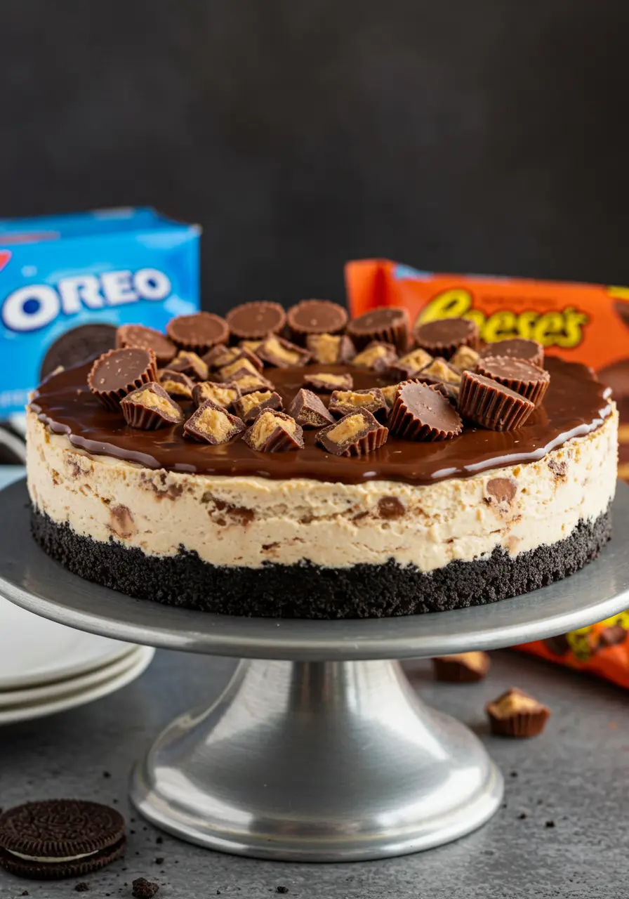 No-Bake Reese’s Cheesecake