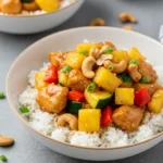 Pineapple Chicken Rice Bowls 4 Chicken Rice Bowls