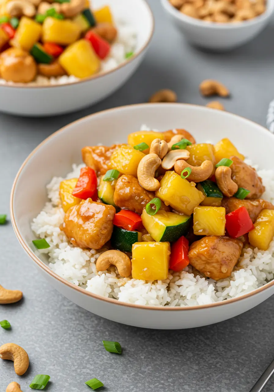 Pineapple Chicken Rice Bowls