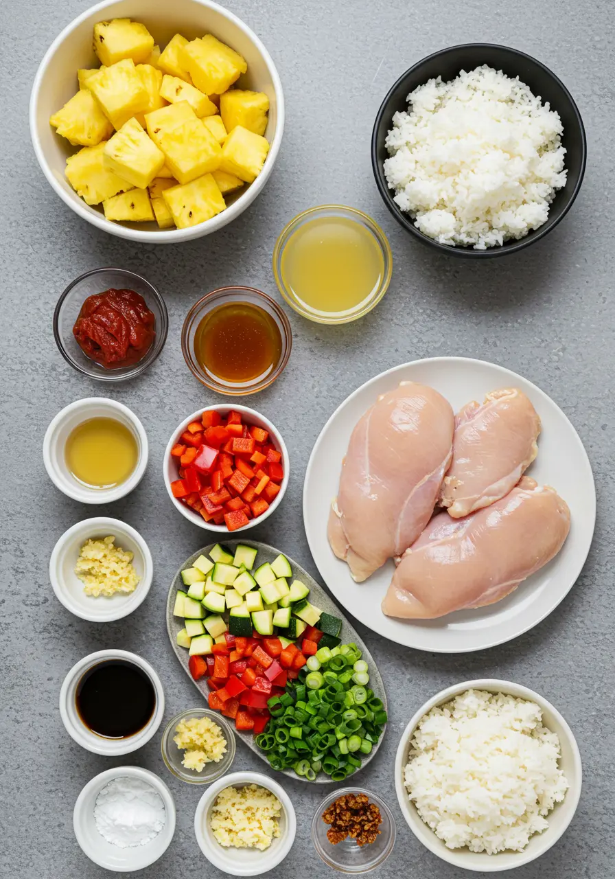 Pineapple Chicken Rice Bowls 3 Pineapple Chicken Rice Bowls ingredient 2