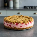 Rhubarb Crumble Cheesecake 4 Rhubarb Crumble Cheesecake 2