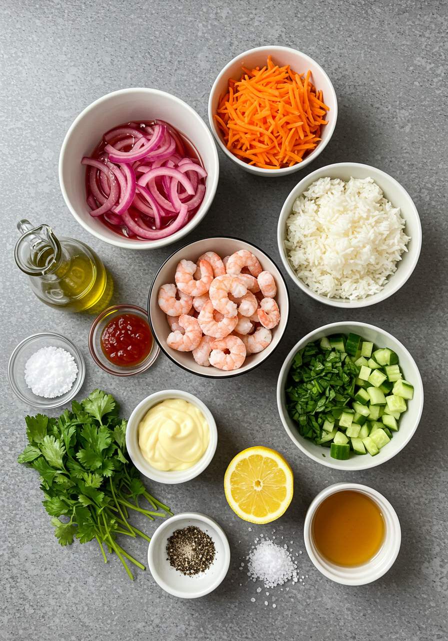 Shrimp Rice Bowls with Spicy Mayo 5 Shrimp Rice Bowls ingredient 2