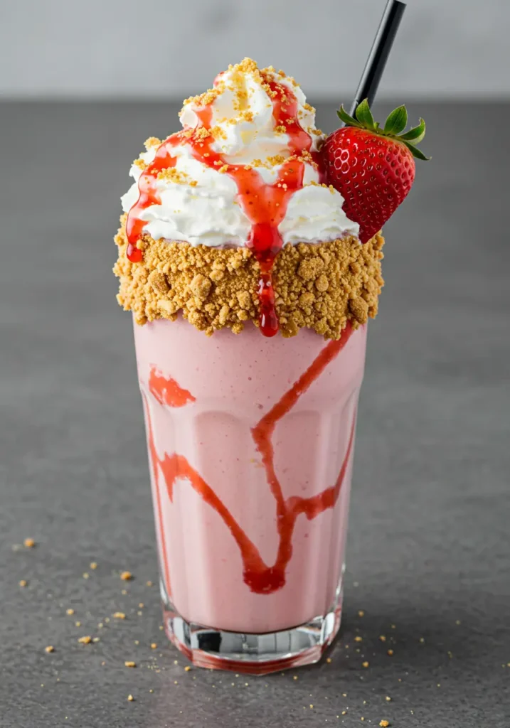 Strawberry Cheesecake Milkshake 4 Strawberry Milkshake