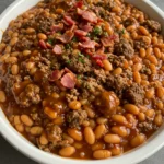 Baked Beans with Ground Beef 8 Beefy Bean Bake 1