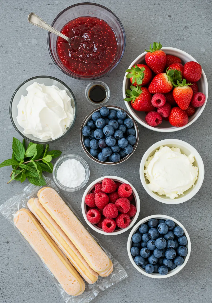 No-Bake Berry Trifle 7 Berry Trifle ingredient 1