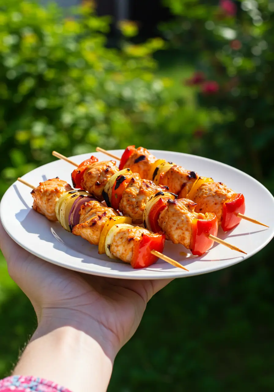 BBQ Chicken Skewers 13 grilled BBQ 1