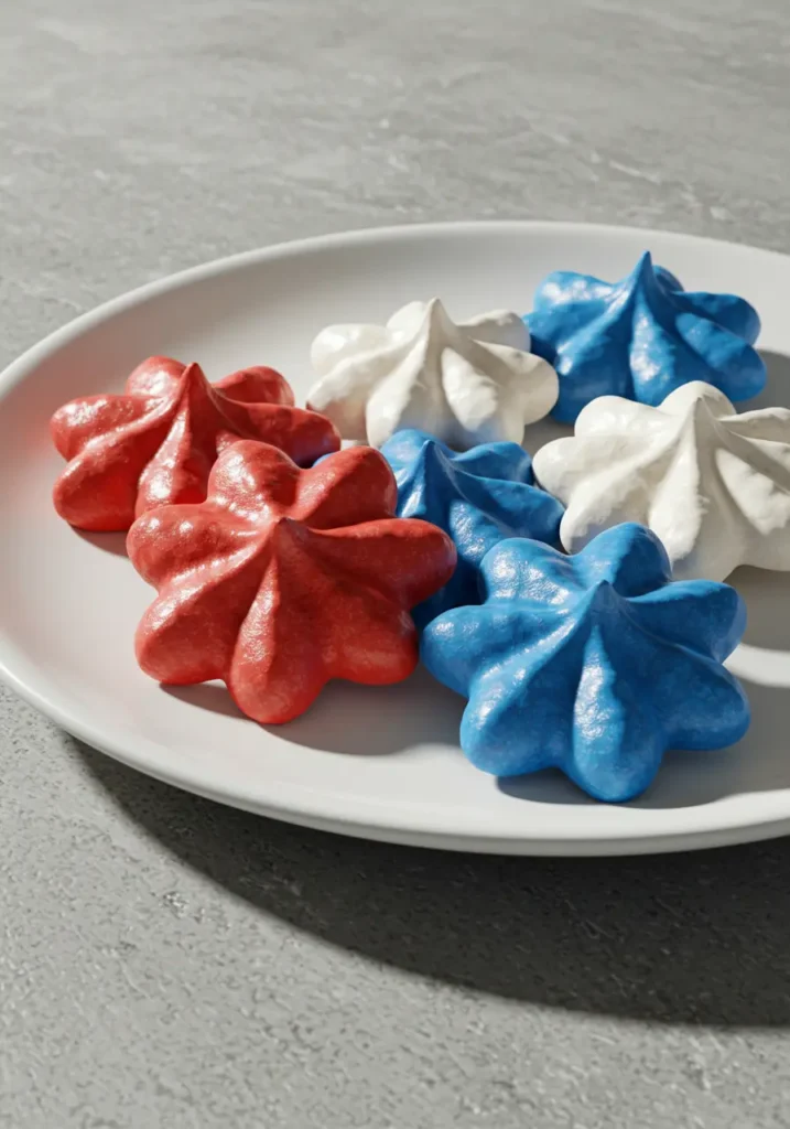 4th of July Meringue Cookies 7 4th of July Meringue Cookies