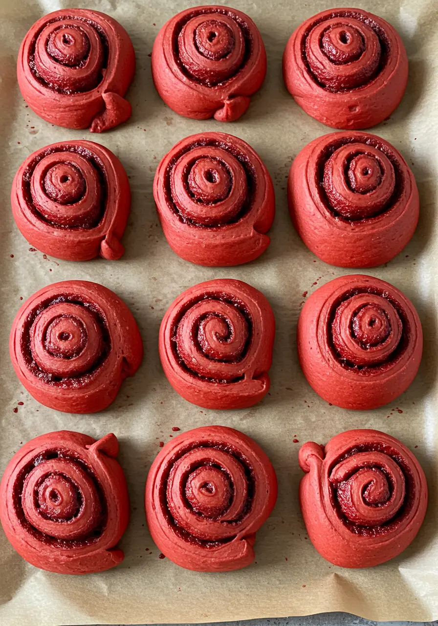 Red Velvet Cinnamon Rolls 17 Red Velvet Cinnamon Rolls