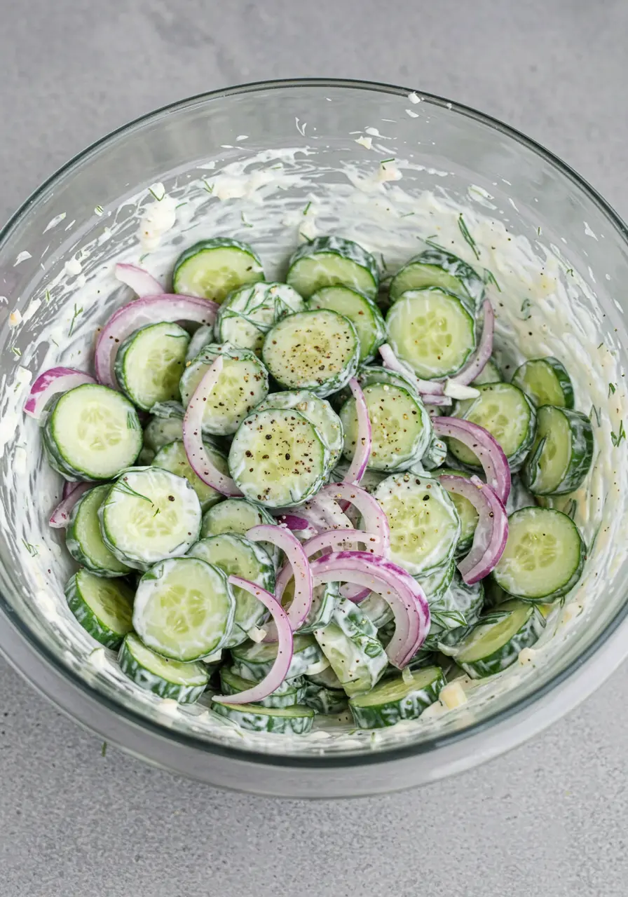 creamy cucumber salad 10 creamy cucumber salad