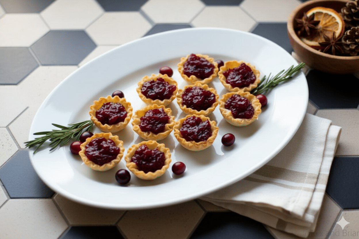 Cranberry Brie Mini Tarts – The Perfect Holiday Appetizer