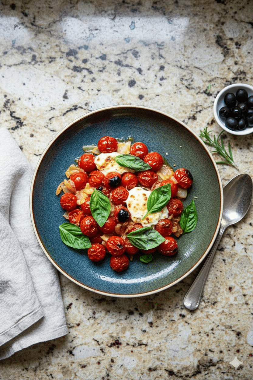 Baked Feta with Cherry Tomatoes