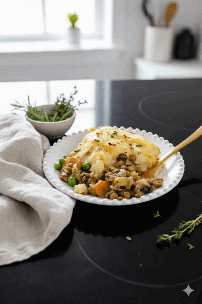 Cozy Vegan Shepherd’s Pie with Garlic Mashed Potatoes 4 Generated Image October 30 2025 2 35PM