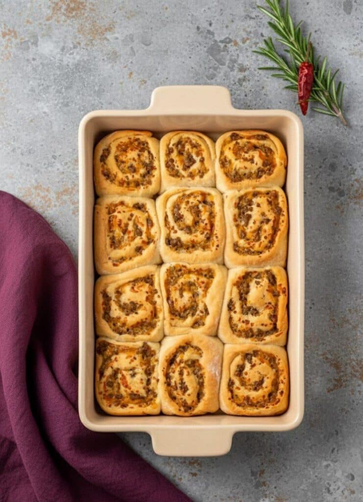 Soft & Savory Sausage and Cheese Breakfast Rolls (Easy One-Rise Dough) 6 5850456906059680707 121