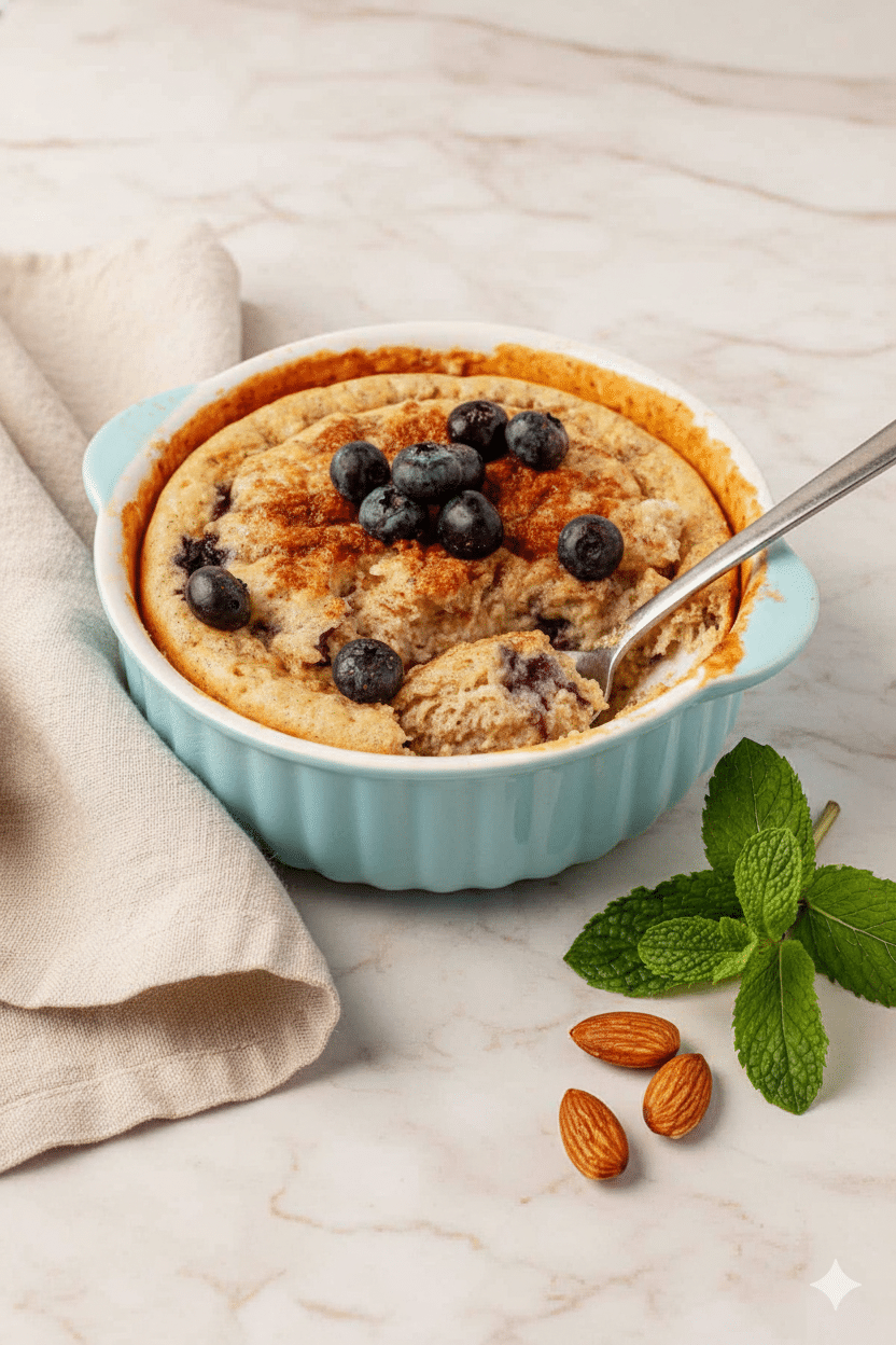 Fluffy Baked Protein Pancake Bowl (40g of Protein!)