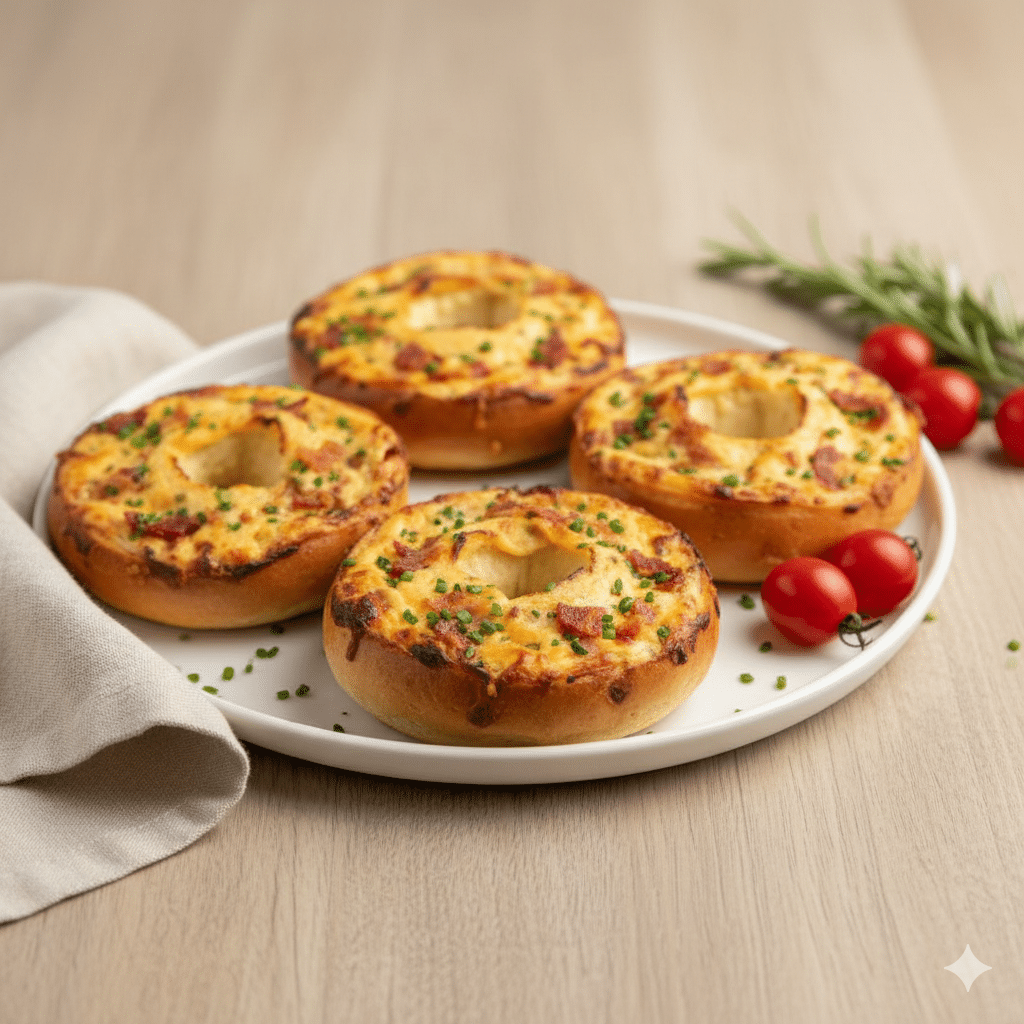Bacon Cream Cheese Stuffed Bagels – The Ultimate Savory Treat