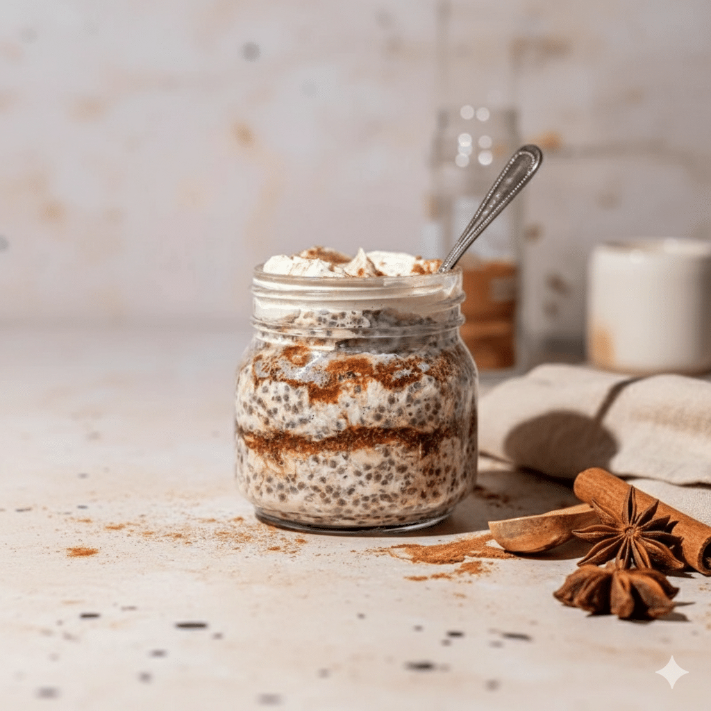 Cinnamon Roll Inspired Overnight Oats – Creamy, Vegan &amp; Gluten-Free