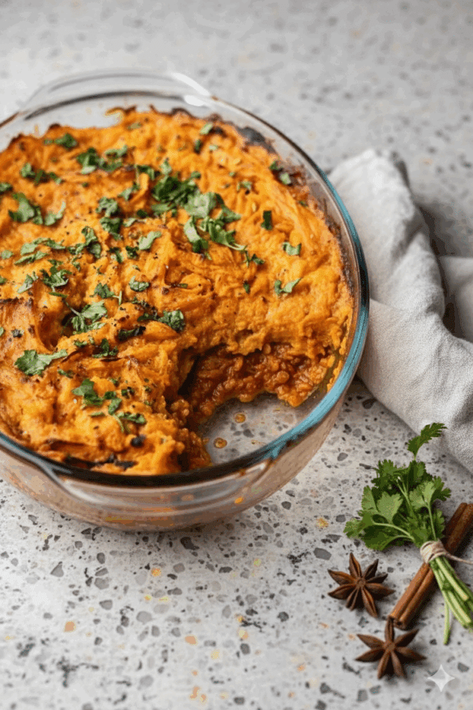 Cozy Comfort: Lentil Shepherd’s Pie with Cheesy Sweet Potato Mash 6 Generated Image November 13 2025 10 44AM