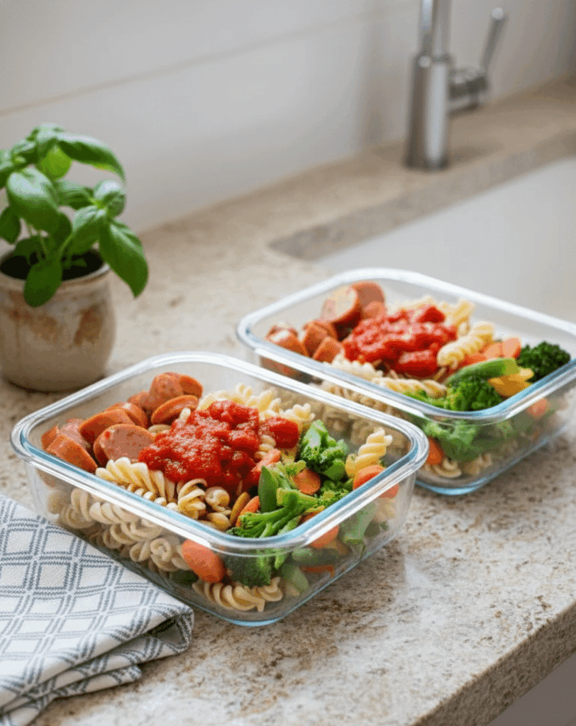 Quick & Easy 15-Minute Chicken Sausage Pasta Meal Prep Bowls 6 Generated Image November 19 2025 9 38AM e1763542250675