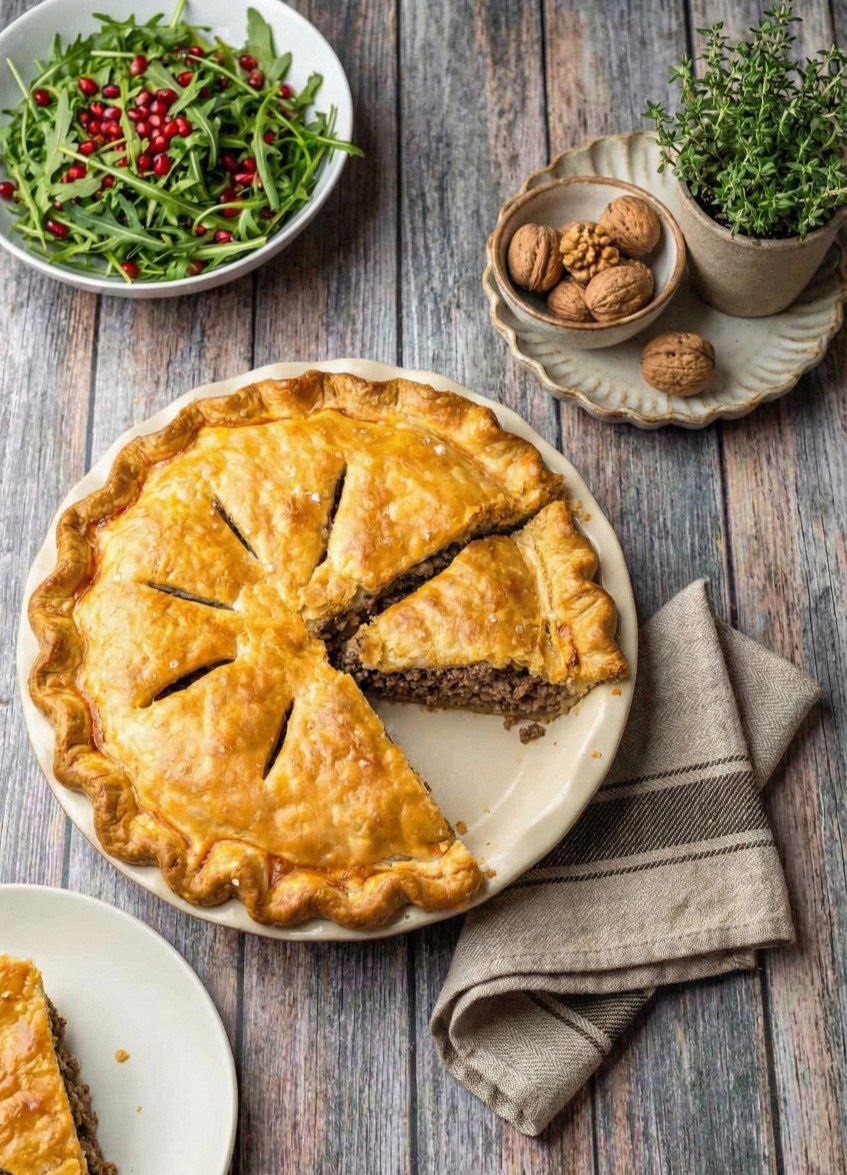 A Cozy Holiday Meat Pie Inspired by Canadian Tradition